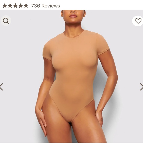 SKIMS like new brown t shirt body suit!! - Picture 2 of 3